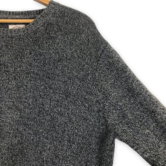 St. John’s Bay Men's Pullover Knit Sweater XXL Crewneck Cotton Gray Long Sleeve - Picture 5 of 7